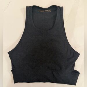 Outdoor Voices heather black Activewear sports bra crop top